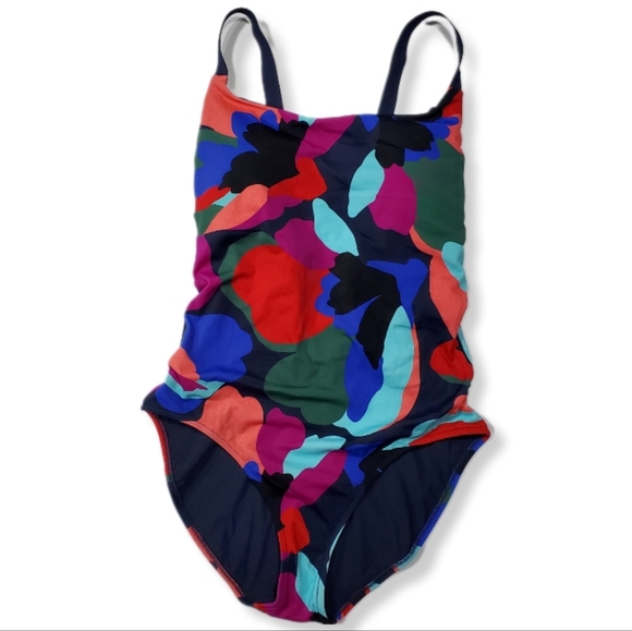Athleta Hermosa One Piece Swimsuit Size Medium Tossed Floral MSRP $109 SU011 - Picture 4 of 10